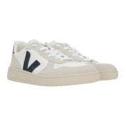 Veja Låga B-Mesh Sneakers med Suedeinsatser White, Herr