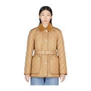 Burberry Quiltad Skaljacka Beige, Dam