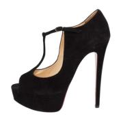 Christian Louboutin Pre-owned Pre-owned Mocka klackskor Black, Dam