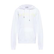 Lanvin Hoodie med logotyp White, Herr