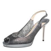 Jimmy Choo Pre-owned Pre-owned Spets sandaler Gray, Dam