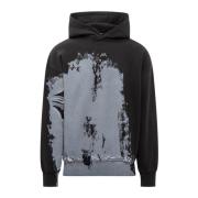 A-Cold-Wall Stilren hoodie med penseldragseffekt Black, Herr