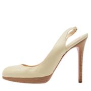 Christian Louboutin Pre-owned Pre-owned Laeder klackskor Beige, Dam