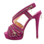 Christian Louboutin Pre-owned Pre-owned Mocka sandaler Purple, Dam