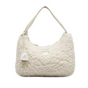 Prada Vintage Pre-owned Canvas handvskor White, Dam