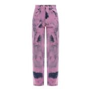 Darkpark Straight Jeans Pink, Herr