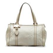 Gucci Vintage Pre-owned Laeder handvskor White, Dam