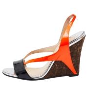 Christian Louboutin Pre-owned Pre-owned Laeder sandaler Orange, Dam