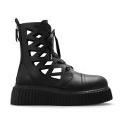 AGL Svarta Viggy Plattform Ankelboots Black, Dam