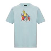 PS By Paul Smith Tryckt T-shirt Blue, Herr