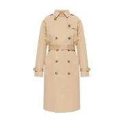 A.p.c. Bomullstrenchcoat Beige, Dam