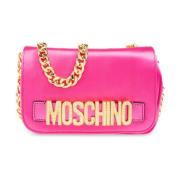 Moschino Satin axelväska Pink, Dam