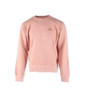C.p. Company Rosa bomullsfleece tröja för män Pink, Herr