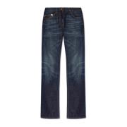 Palm Angels Jeans med raka ben Blue, Dam