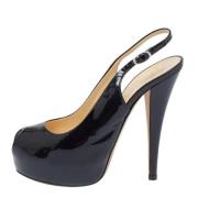 Giuseppe Zanotti Pre-owned Pre-owned Laeder klackskor Black, Dam