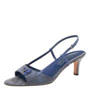 Salvatore Ferragamo Pre-owned Pre-owned Laeder sandaler Blue, Dam