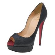 Christian Louboutin Pre-owned Pre-owned Tyg klackskor Black, Dam