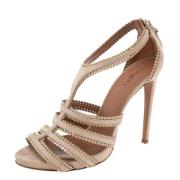 Alaïa Pre-owned Pre-owned Mocka sandaler Beige, Dam