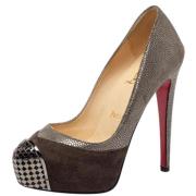 Christian Louboutin Pre-owned Pre-owned Tyg klackskor Brown, Dam