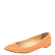 Christian Louboutin Pre-owned Pre-owned Laeder lgskor Orange, Dam