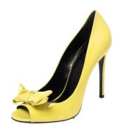 Gucci Vintage Pre-owned Laeder klackskor Yellow, Dam