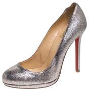 Christian Louboutin Pre-owned Pre-owned Tyg klackskor Gray, Dam