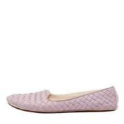 Bottega Veneta Vintage Pre-owned Laeder lgskor Purple, Dam