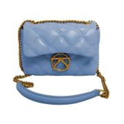 Kocca Quiltad väska med kedja crossbody-rem Blue, Dam