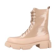 Noa Harmon Lace-up Boots Beige, Dam