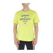 North Sails Gul Tryck T-shirt för Män Yellow, Herr