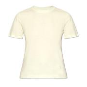 Yves Salomon Bomull T-shirt Green, Dam