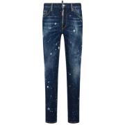 Dsquared2 Klassiska 5-ficksbyxor Blue, Herr