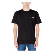 Tommy Jeans Svart T-shirt med korta ärmar Black, Herr