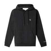 Calvin Klein Jeans Svart herrhoodie Black, Herr