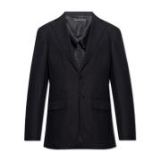 Brioni Sidenblazer Black, Herr