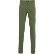 Incotex Slim-Fit Gröna Bomullsbyxor Green, Herr