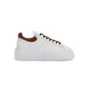 Hogan Vita Läder Sneakers med H-Stripes White, Herr