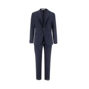 Eleventy Italiensktillverkat Slim Fit Kostym Blue, Herr