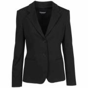 Dondup Skräddarsydd Stretch Blazer Black, Dam