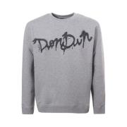 Dondup Grå Sweatshirt med Logotryck Gray, Herr