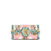 Balmain B-Buzz 23 Plånbok patchwork läderclutch Multicolor, Dam