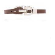 Salvatore Ferragamo Armband med logotyp Brown, Herr