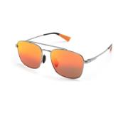 Maui Jim Blankt Ljus Ruthenium Solglasögon Gray, Unisex