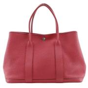 Hermès Vintage Pre-owned Canvas handvskor Red, Dam