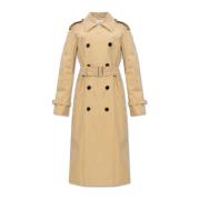 Burberry Bomullstrenchcoat Beige, Dam