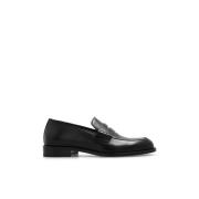 Giorgio Armani Läderloafers Black, Herr