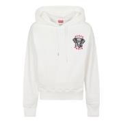 Kenzo Elefant Classic Hoodie White, Dam