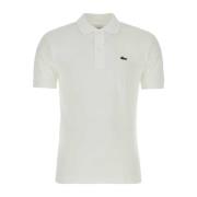 Lacoste Vit Piquet Polo Tröja White, Herr