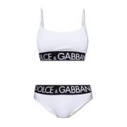 Dolce & Gabbana Tvådelad baddräkt White, Dam