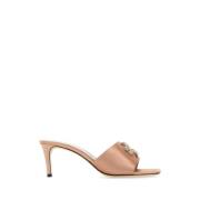 Tory Burch Antikrosa Satin Eleanor Sabot Pink, Dam